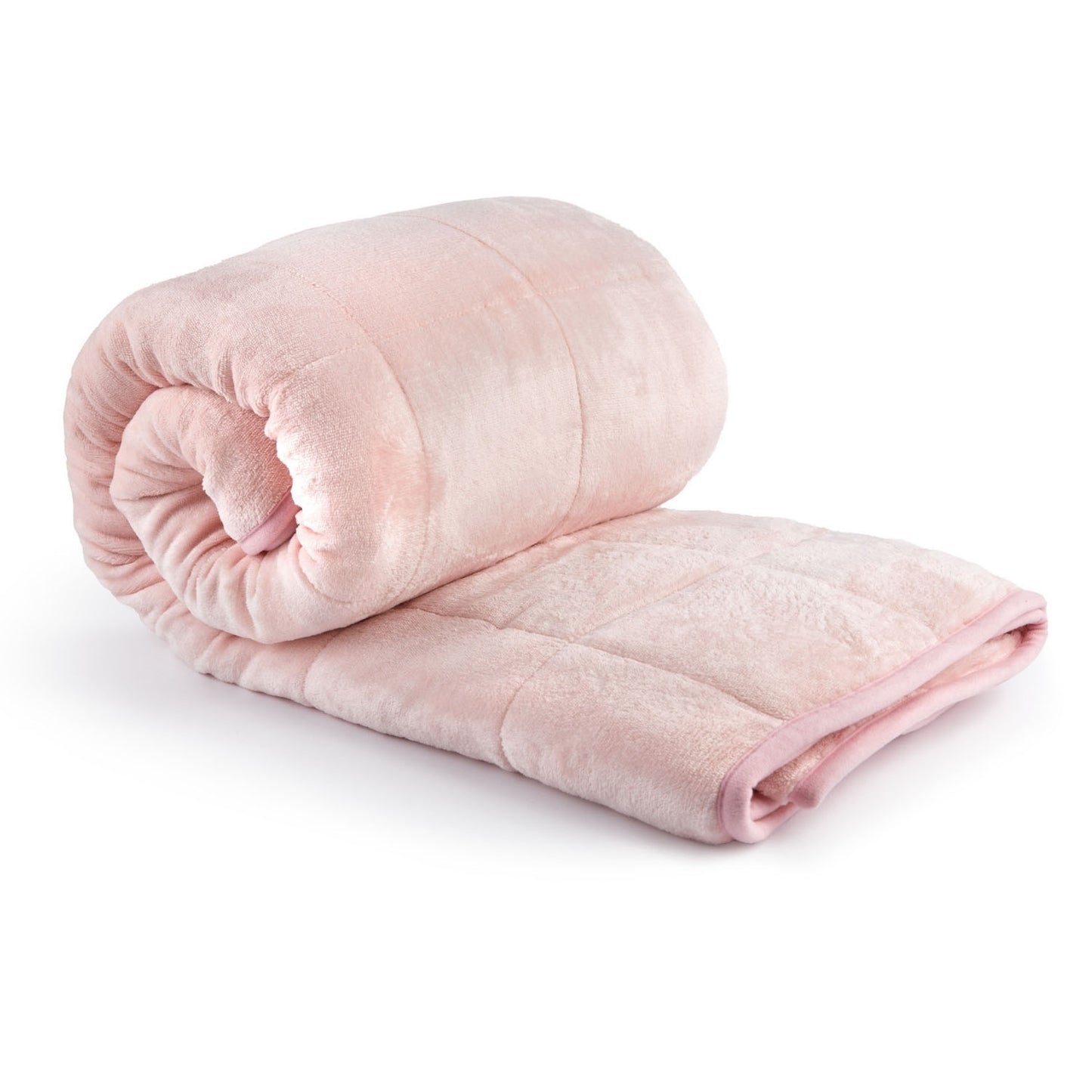 Sherpa Fleece Blush Pink Weighted Blanket