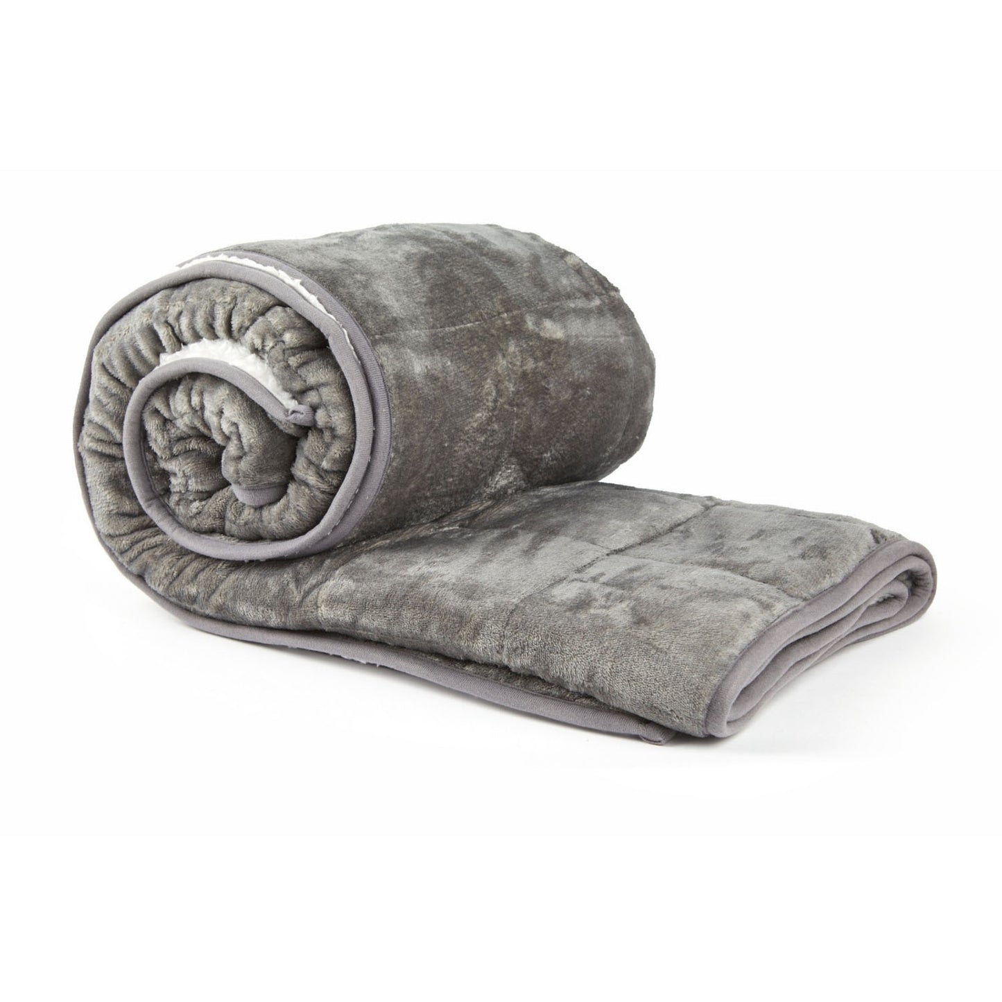 Sherpa Fleece Grey Weighted Blanket