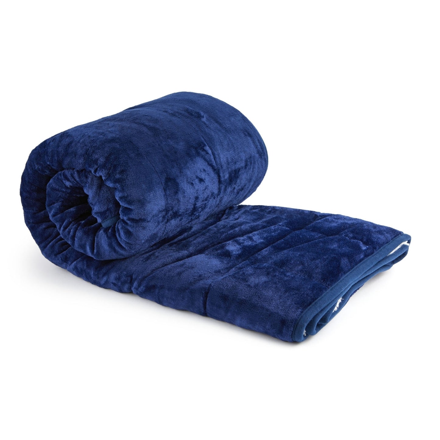 Sherpa Fleece Navy Weighted Blanket