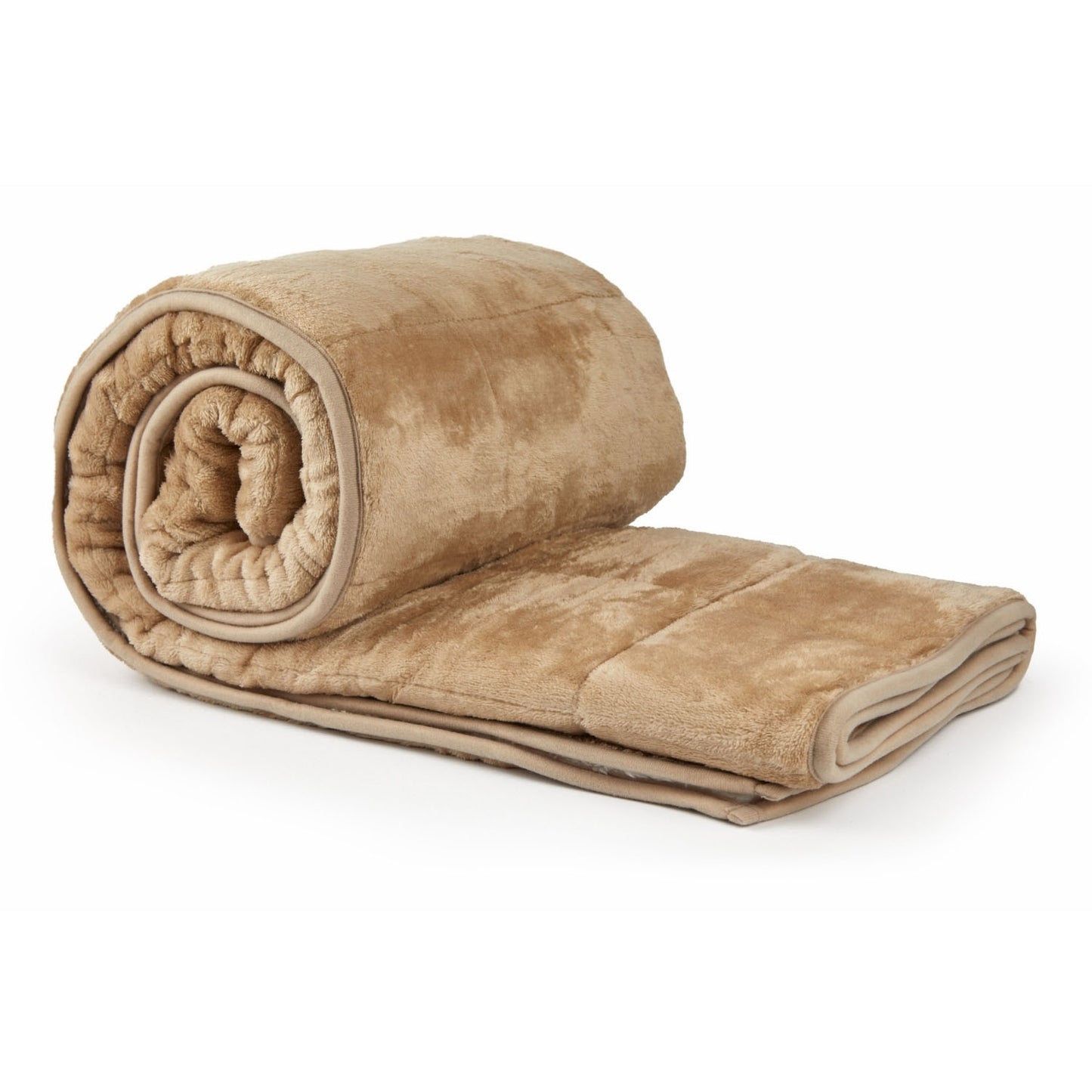 Sherpa Fleece Taupe Weighted Blanket