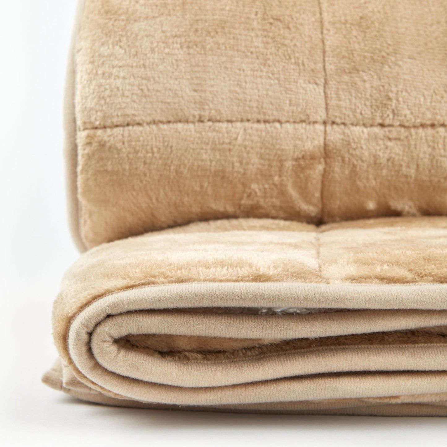 Sherpa Fleece Taupe Weighted Blanket