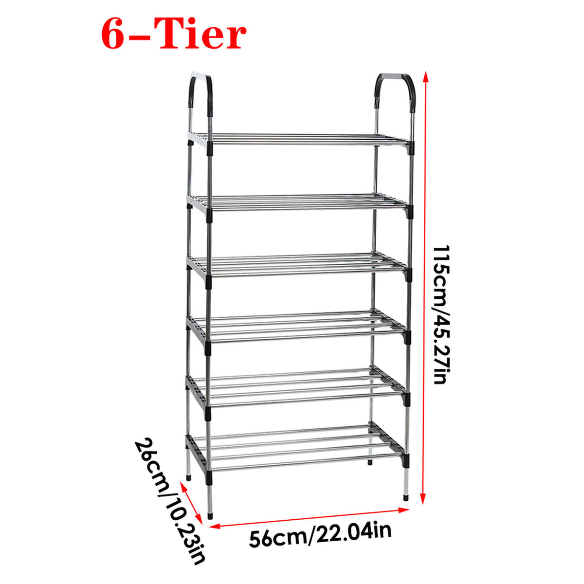 6 Tier Stackable Shoe Organiser