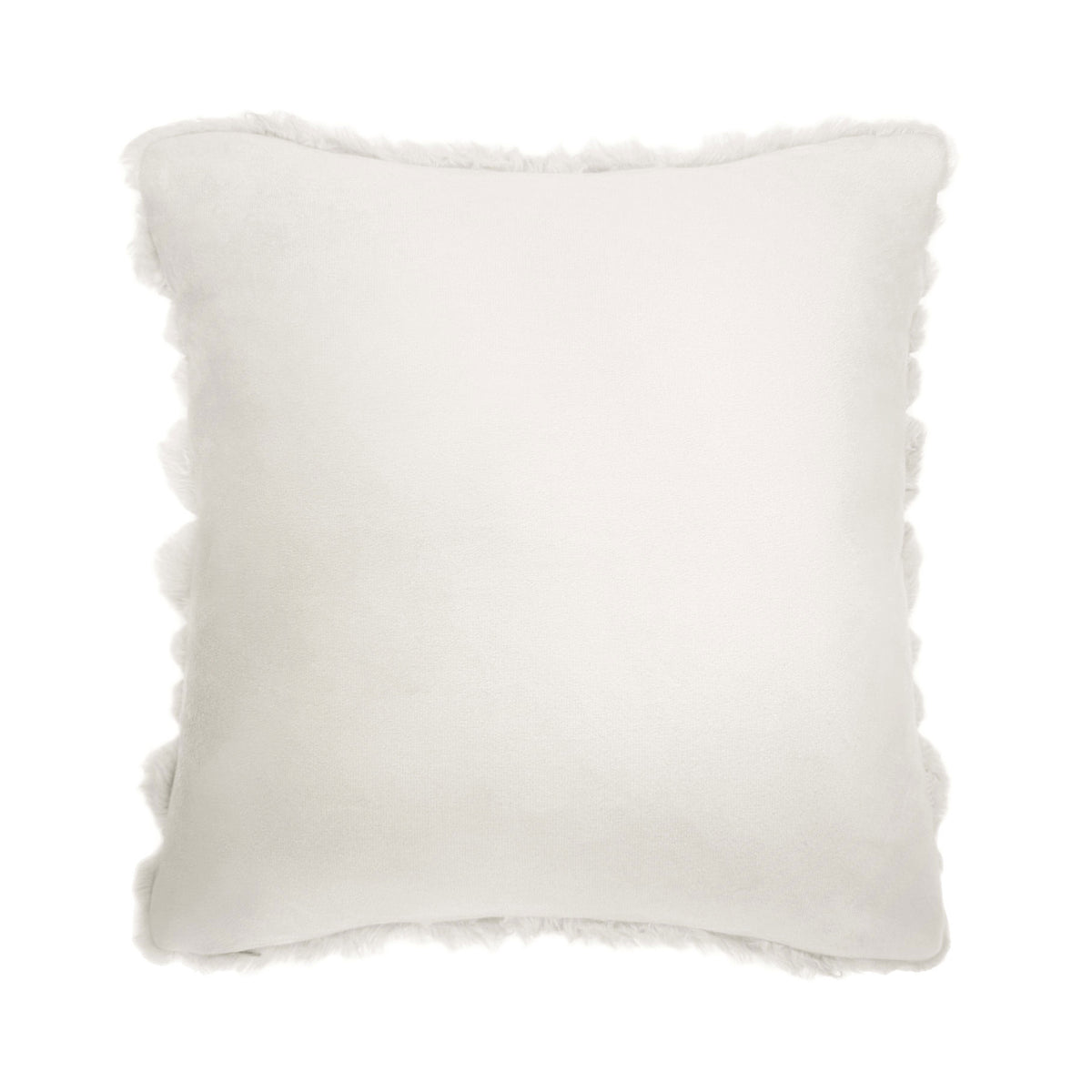 Alaska Ivory Faux Fur Cushion (43cm x 43cm)