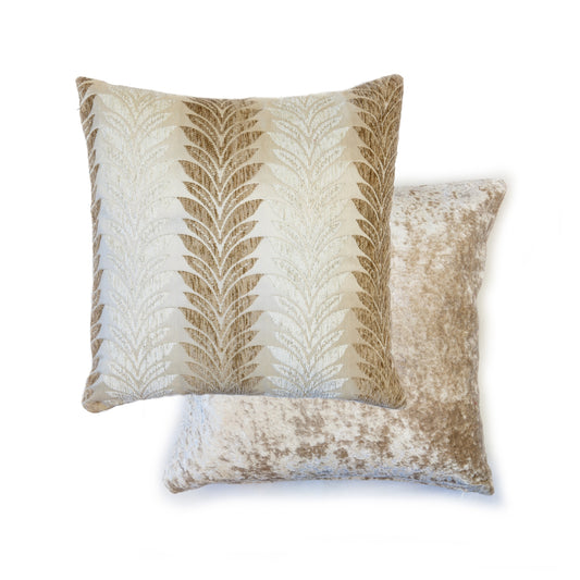 Willow Natural Chenille Cushion Cover Pair