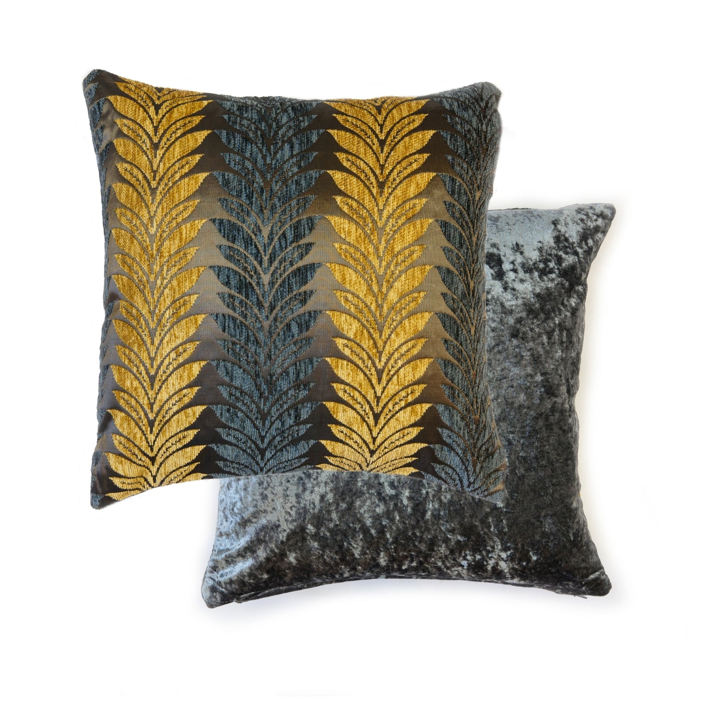 Willow Ochre Chenille Cushion Cover Pair