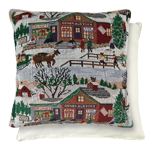 Winter Tapestry Christmas Cushion Cover (Pair)