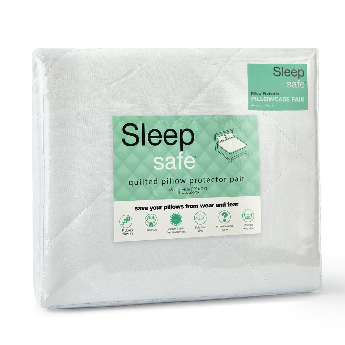 Quilted Pillow Protector Pair
