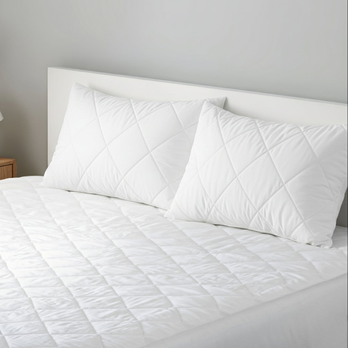Quilted Pillow Protector Pair