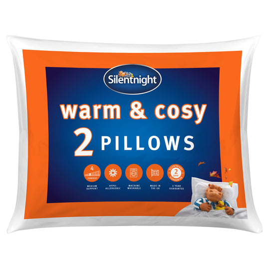 Silentnight Warm & Cosy Pillow Pair (Soft/Medium Support)