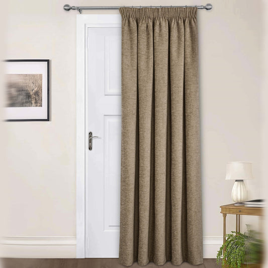 Washington Earth Thermal Pencil Pleat Door Curtain