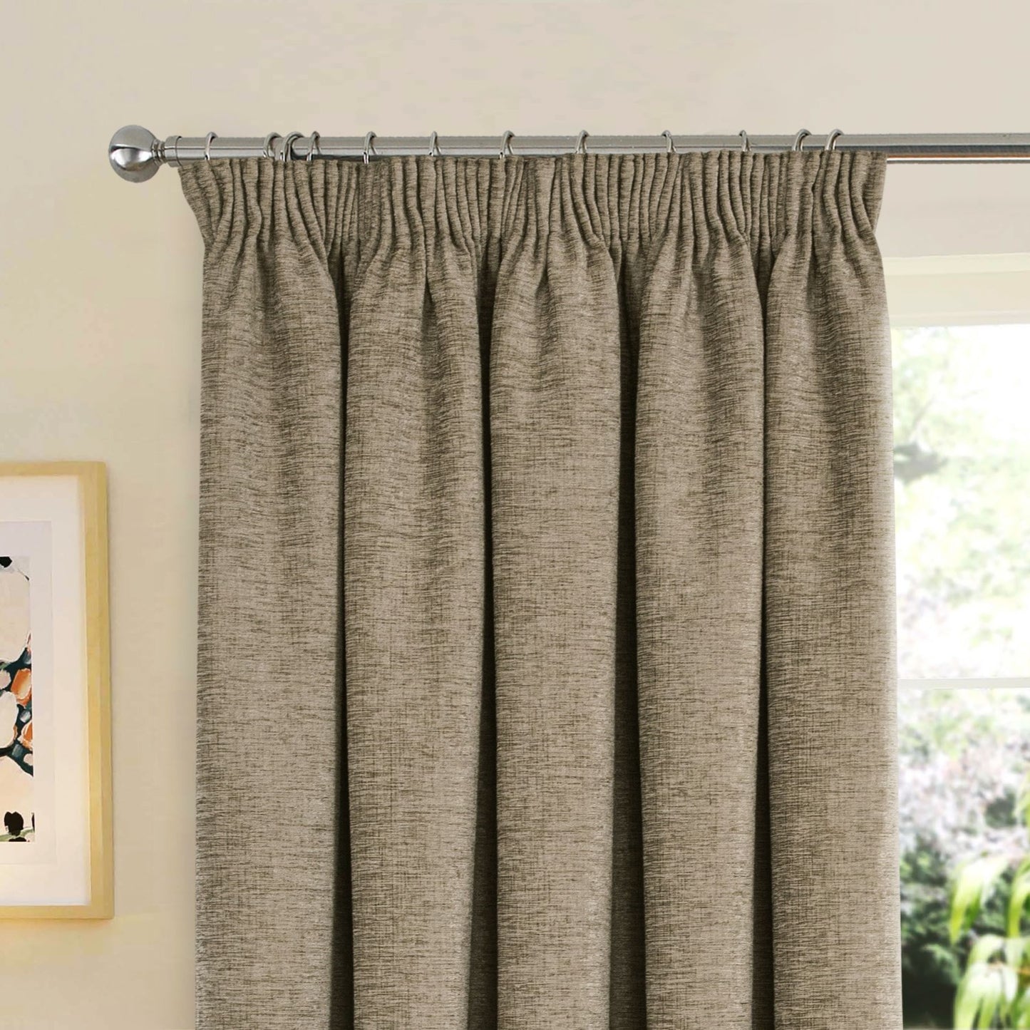 Washington Earth Thermal Pencil Pleat Curtains