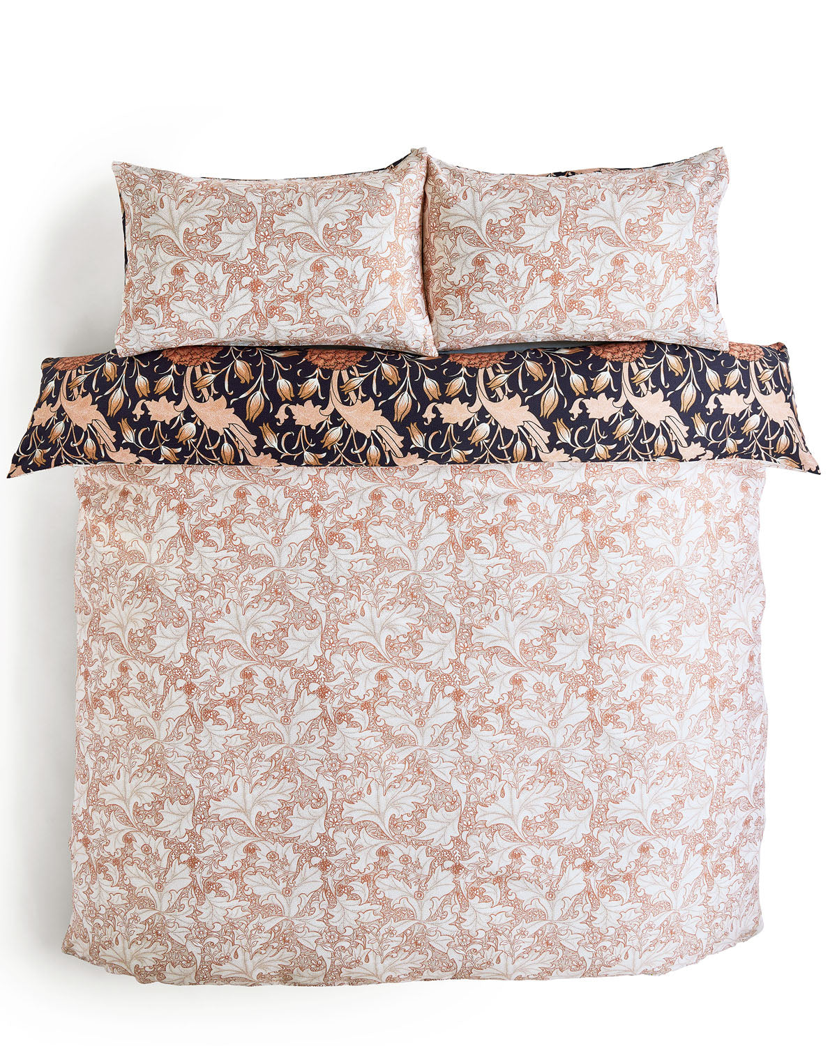 William Morris At Home Wild Tulip Copper Cotton Duvet Set
