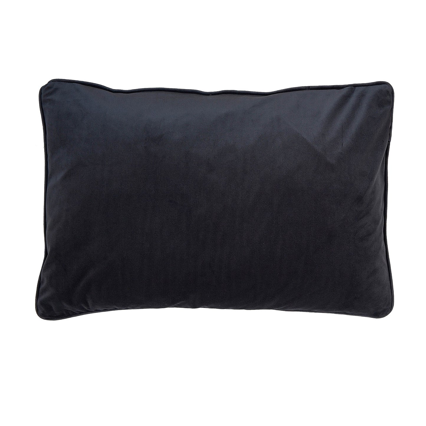 Clarissa Hulse Woodland Fern Ink Blue Velvet Feather Cushion (40cm x 60cm)