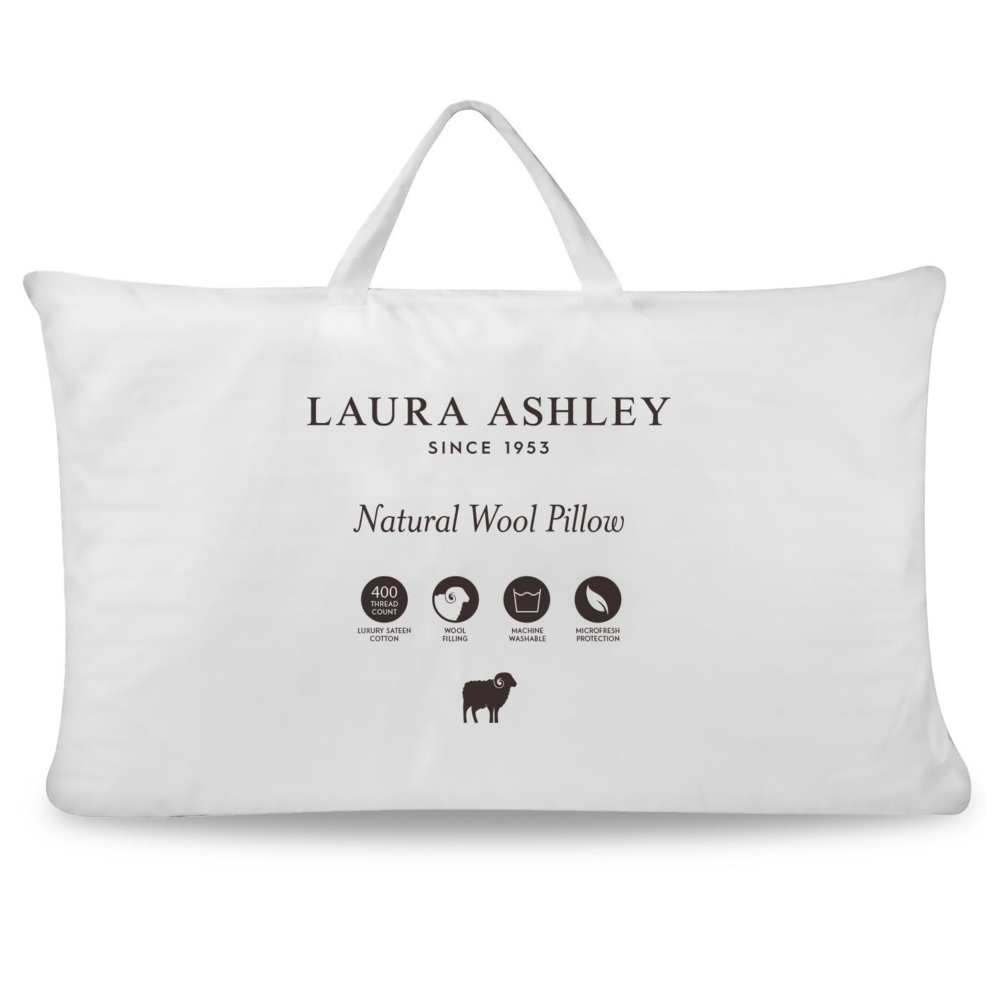 Laura Ashley Natural Wool Pillow