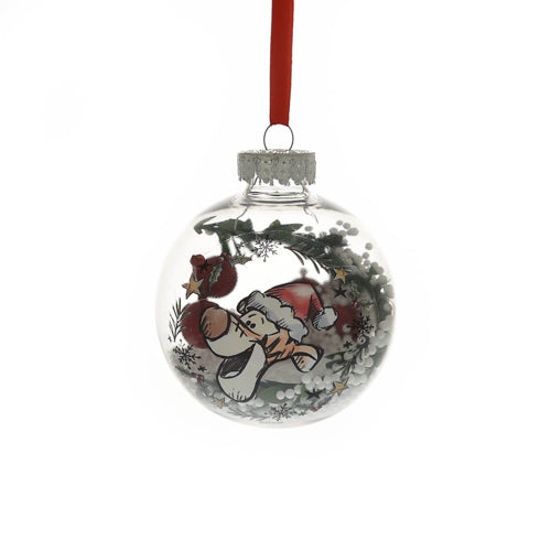 Disney Winnie the Pooh Set of 4 Glitter Baubles