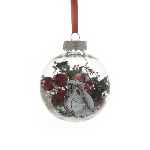 Disney Winnie the Pooh Set of 4 Glitter Baubles