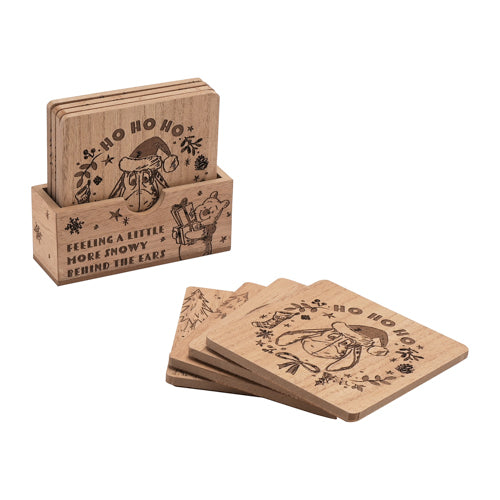 Disney Winnie the Pooh Christmas Coasters (Set of 4)