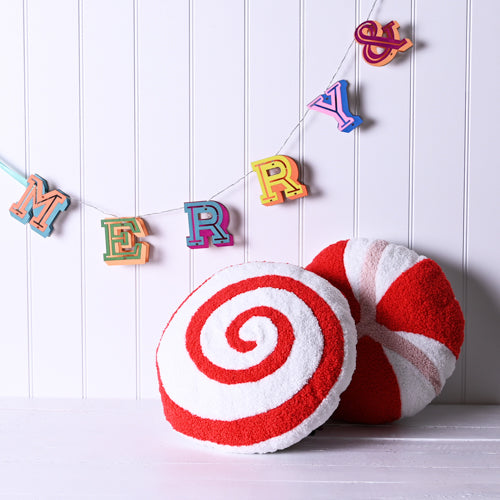 Round Candy Swirl Cushion