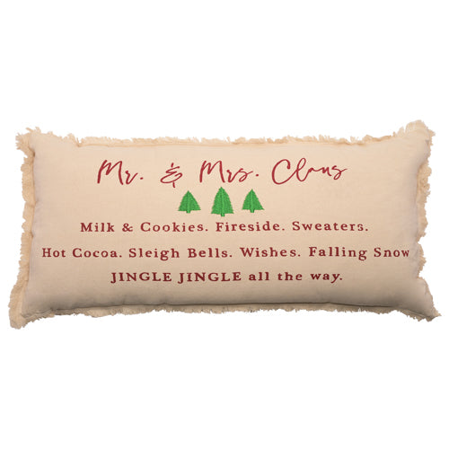 Mr & Mrs Claus Christmas Cushion