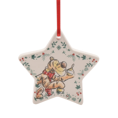 Disney Winnie the Pooh Set of 4 Ceramic Decorations