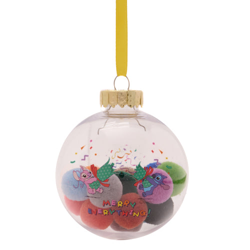 Disney Stitch Set of 7 Baubles with Pom Poms