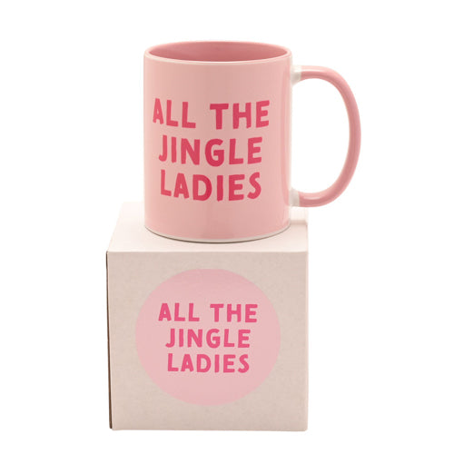 Pink Handled Mug All The Jingle Ladies