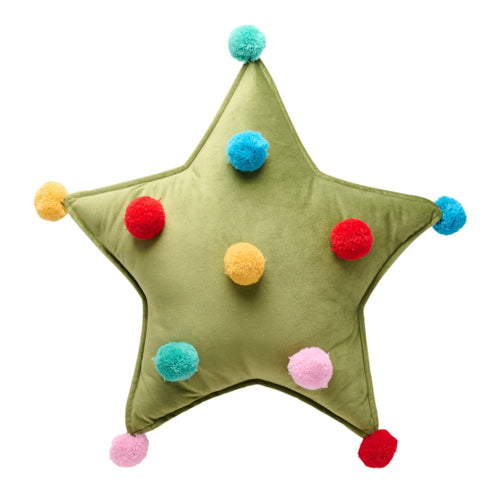 Pom Pom Star Cushion