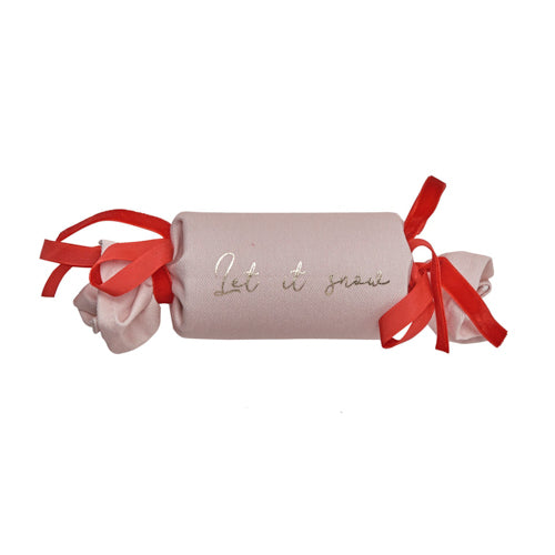 Pink Fill Your Own Fabric Christmas Crackers (Set of 6)