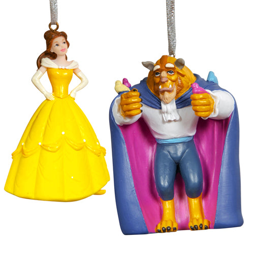 Disney Beauty & The Beast Set of 2 Hanging Decorations