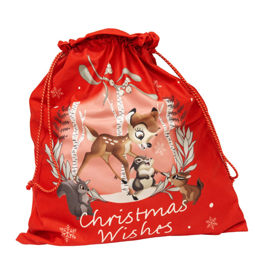 Disney Bambi Christmas Wishes Velour Present Sack