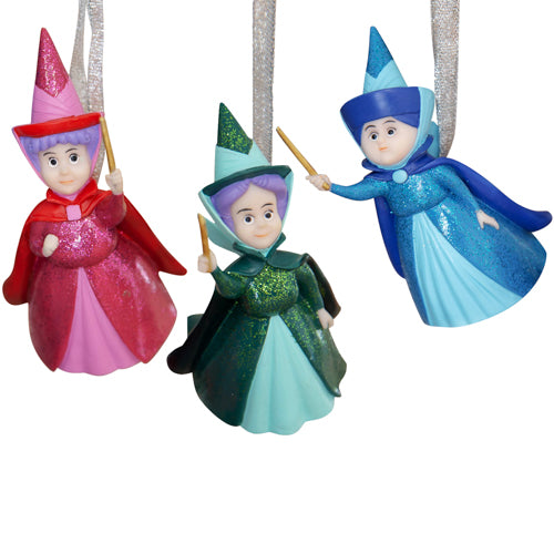 Disney Fairy Godmother Set of 3 Hanging Ornaments