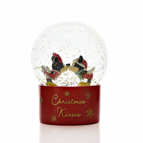 Disney Mickey & Minnie Christmas Kisses Snow Globe