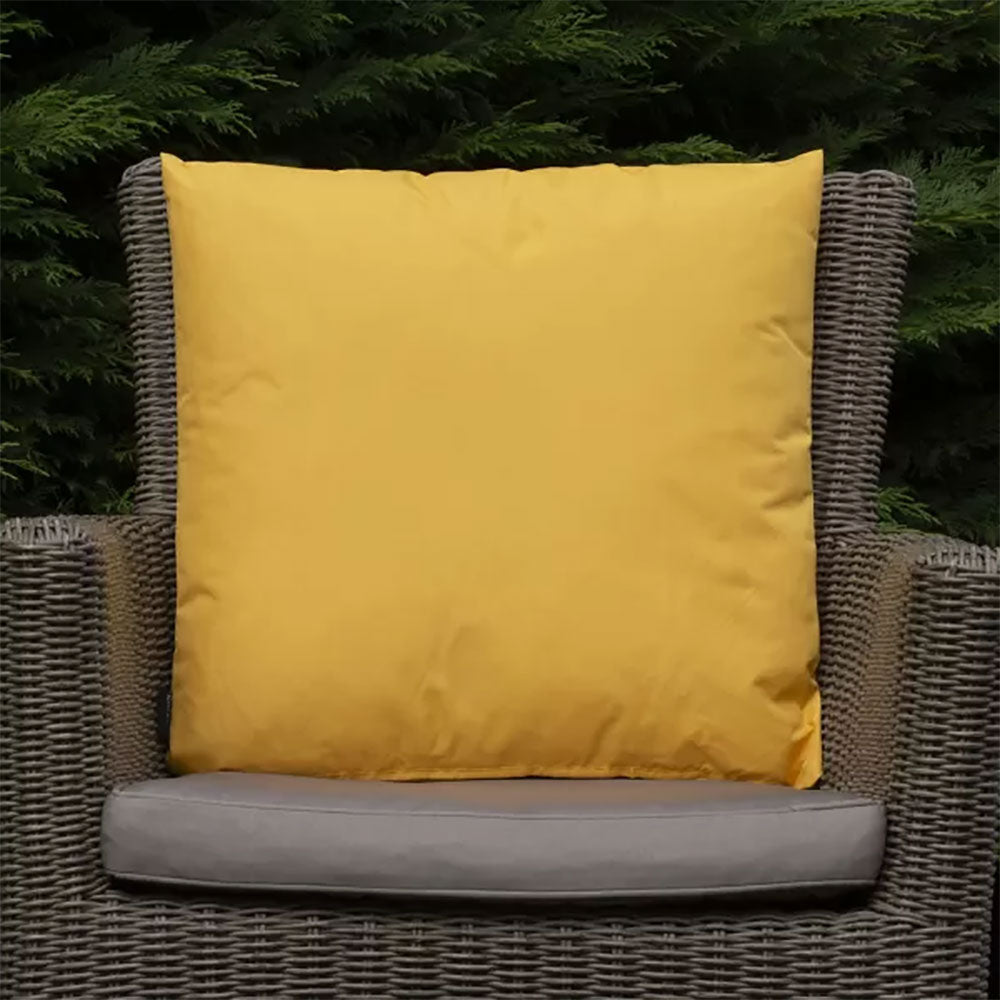 Showerproof Yellow Outdoor Scatter Cushion (Pack of 2)