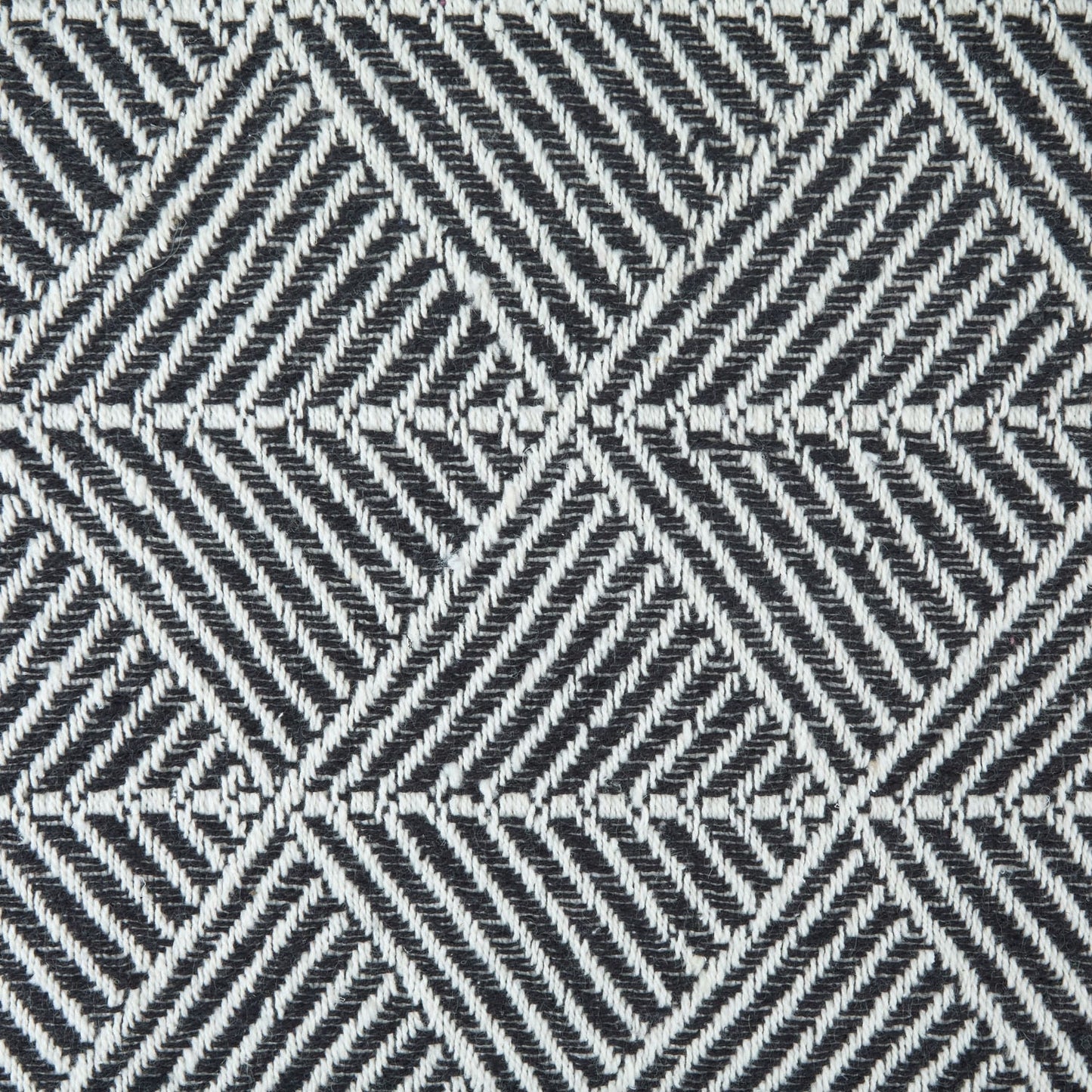 Zahra Black Scandi Woven Recycled Cotton Throw