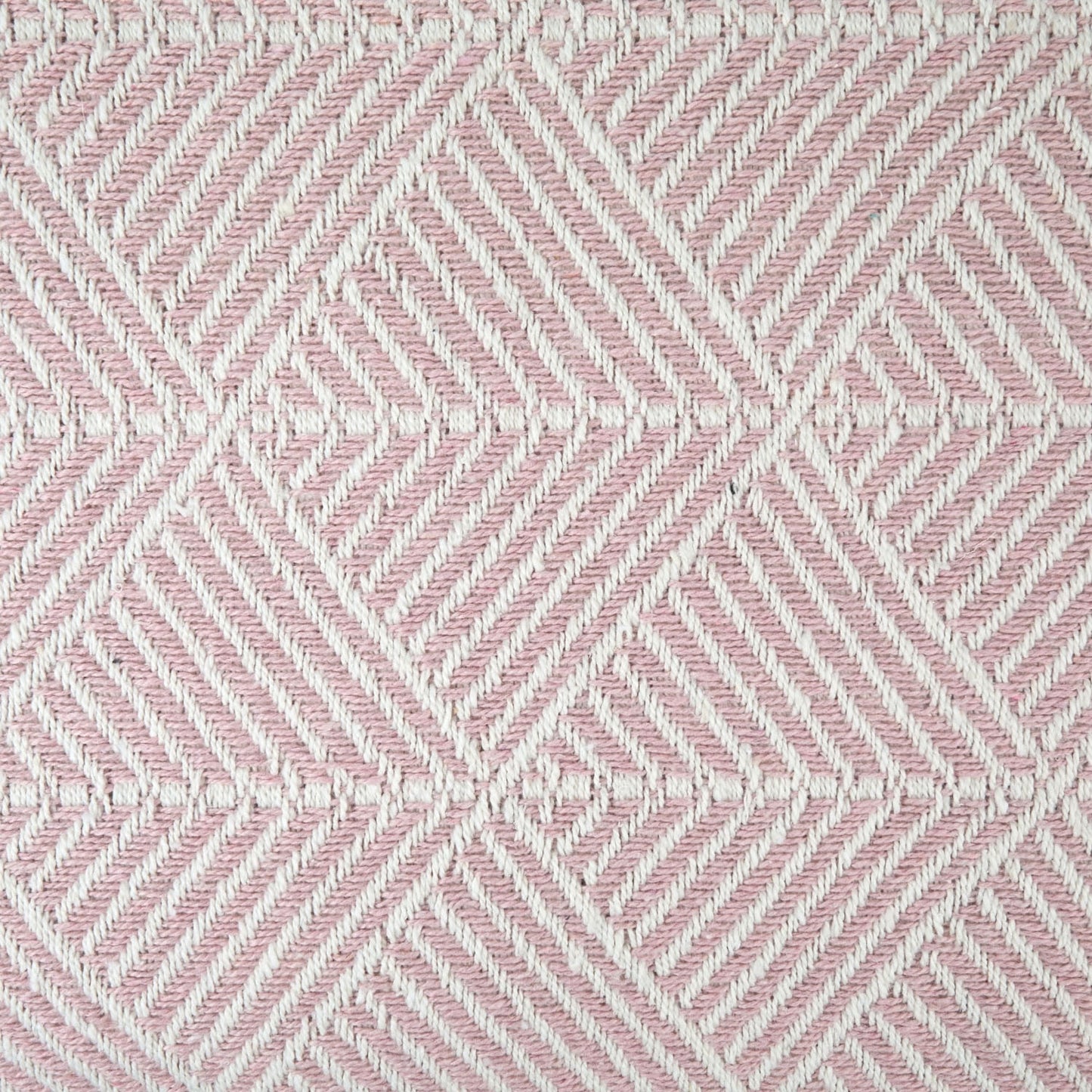 Zahra Pink Scandi Woven Recycled Cotton Throw
