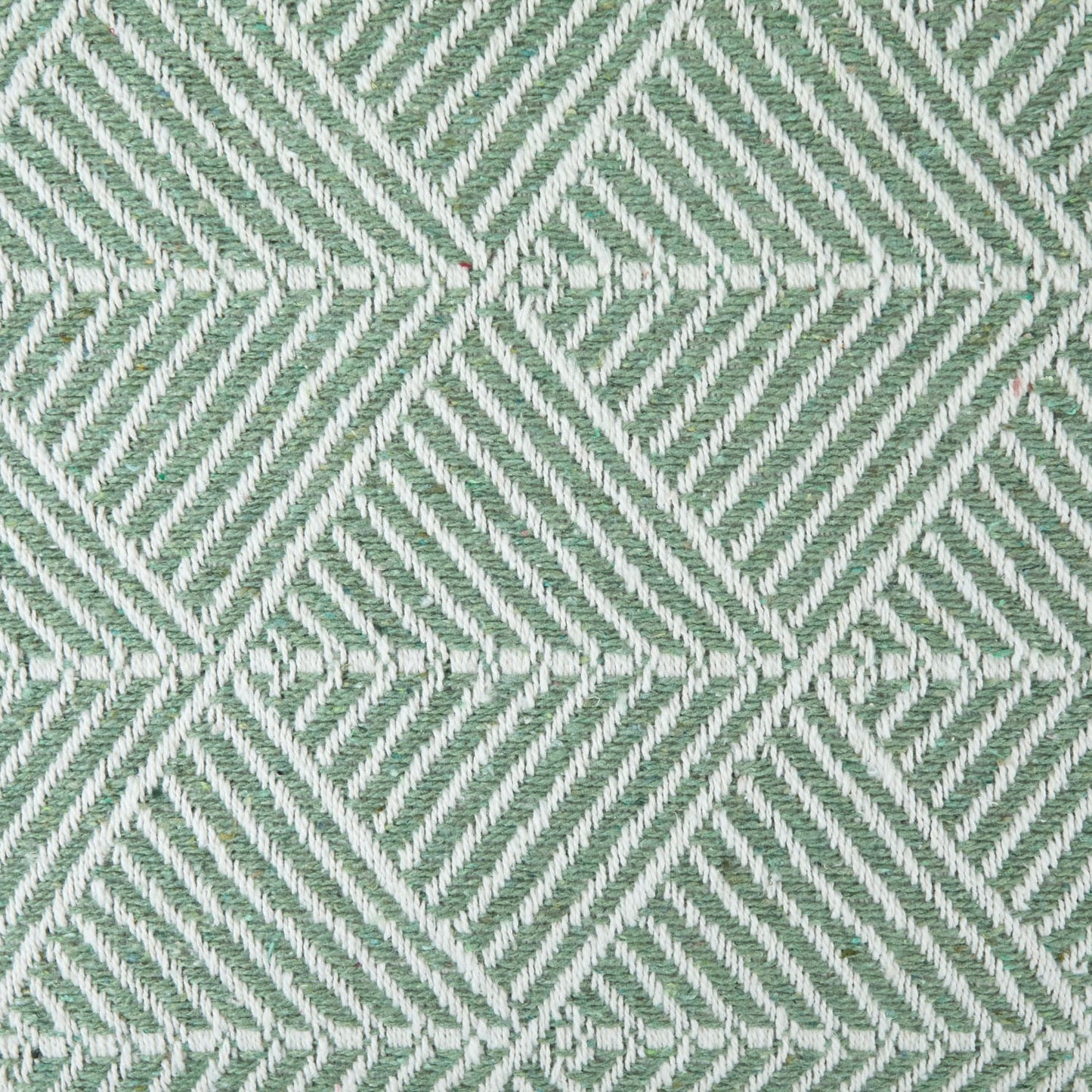 Zahra Pistachio Green Scandi Woven Recycled Cotton Throw