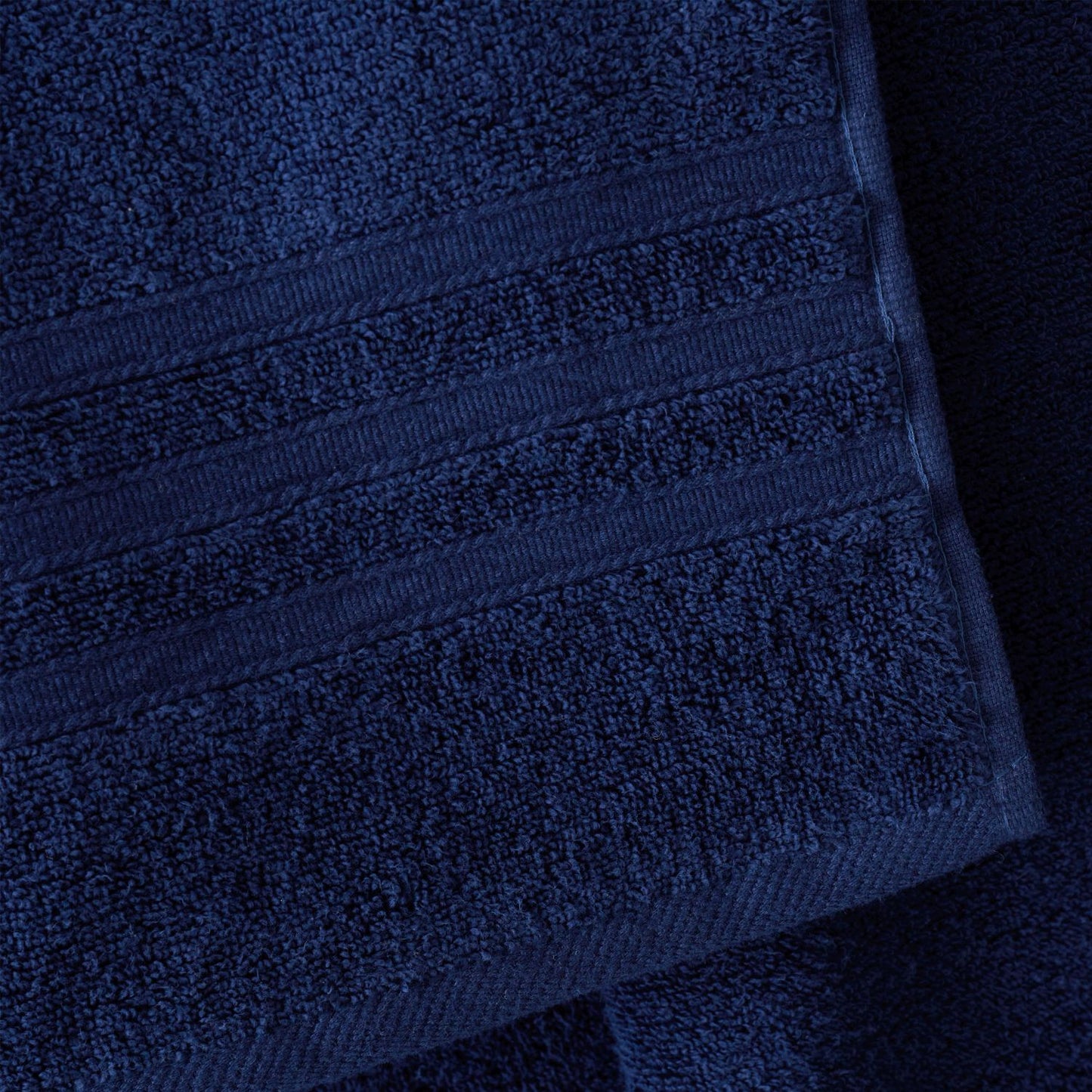 Catherine Lansfield Zero Twist Navy Blue Cotton Towels
