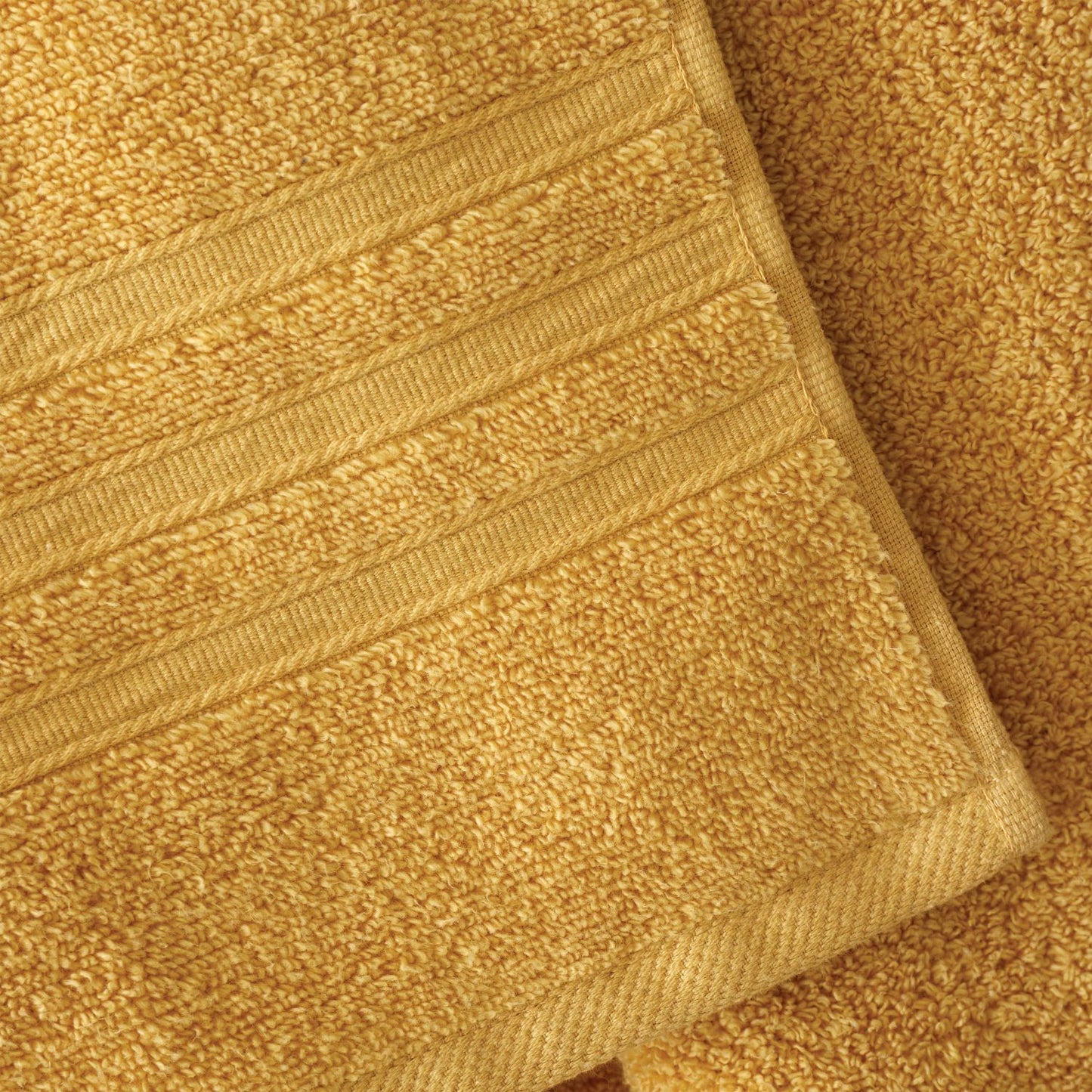 Catherine Lansfield Zero Twist Ochre Cotton Towels