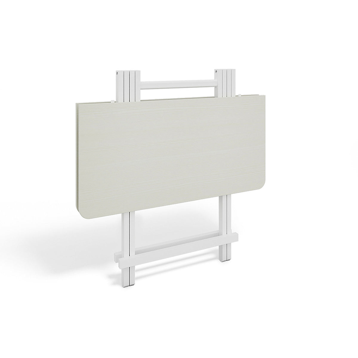 Foldable 2 Seater White Wooden Dining Table