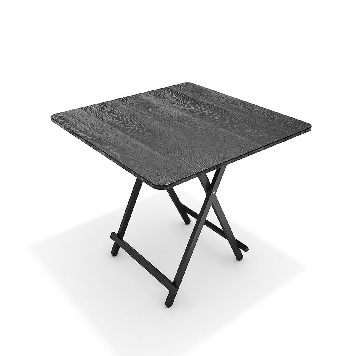 Foldable Wooden Black 2 Seater Dining Table