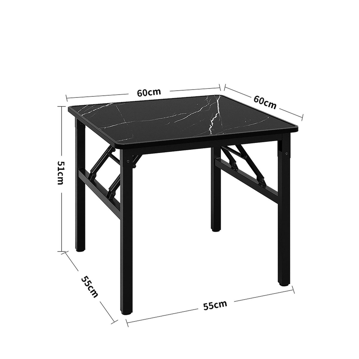 Marble Effect Foldable Coffee Table