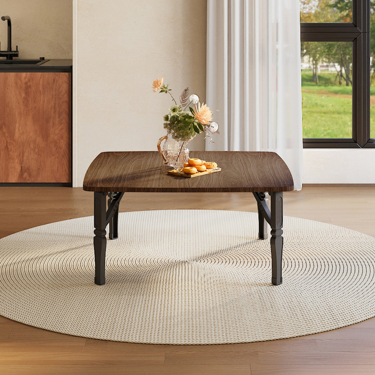 Brown Foldable Coffee Table