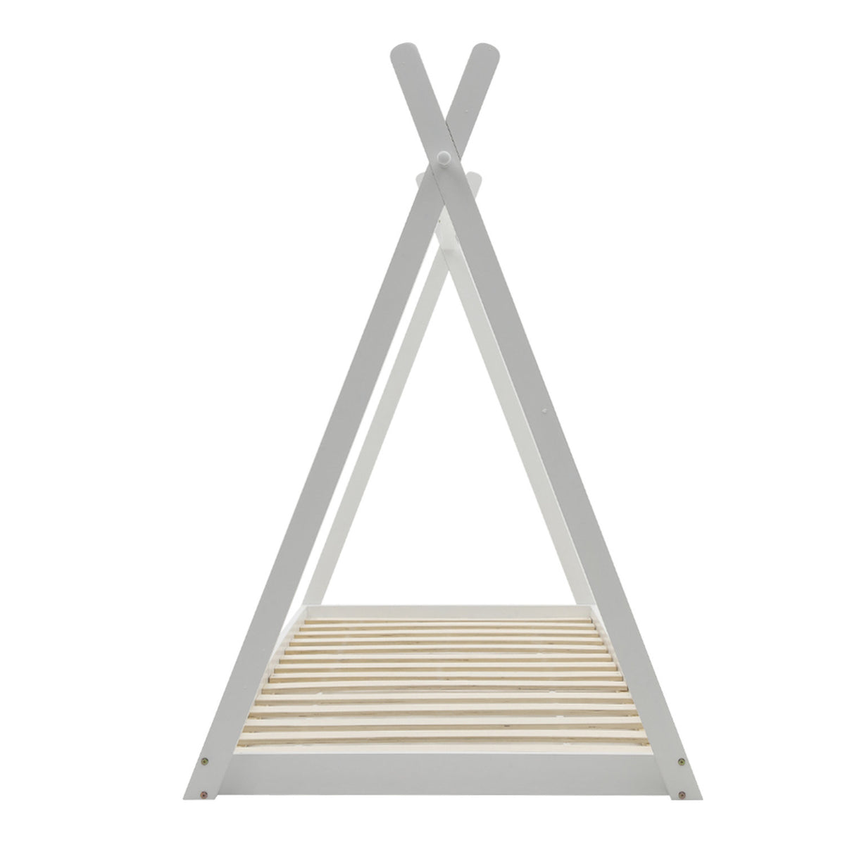 White Pine Wood Montessori Kids Floor Bed