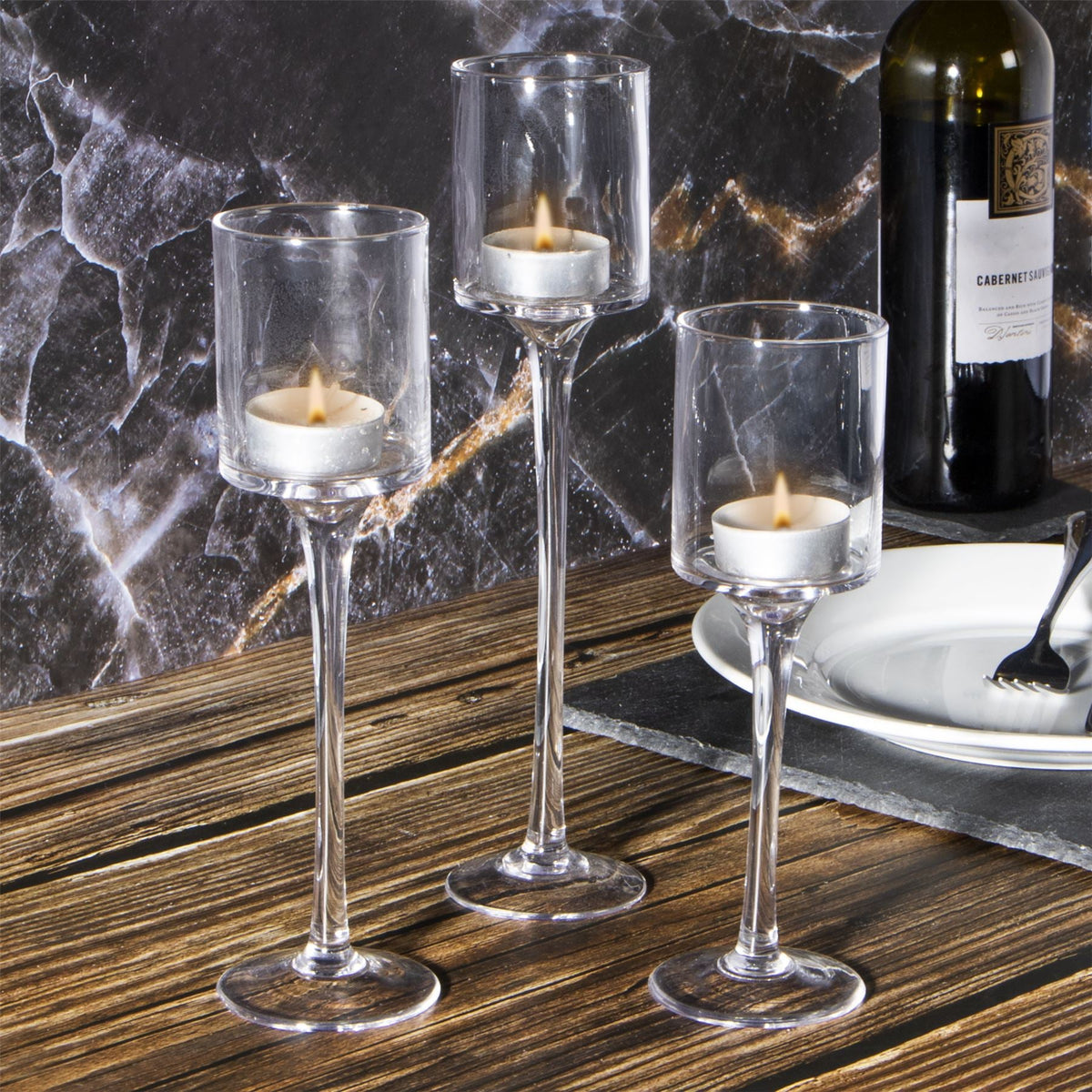 Tea Light Candle Holders - Set of 3