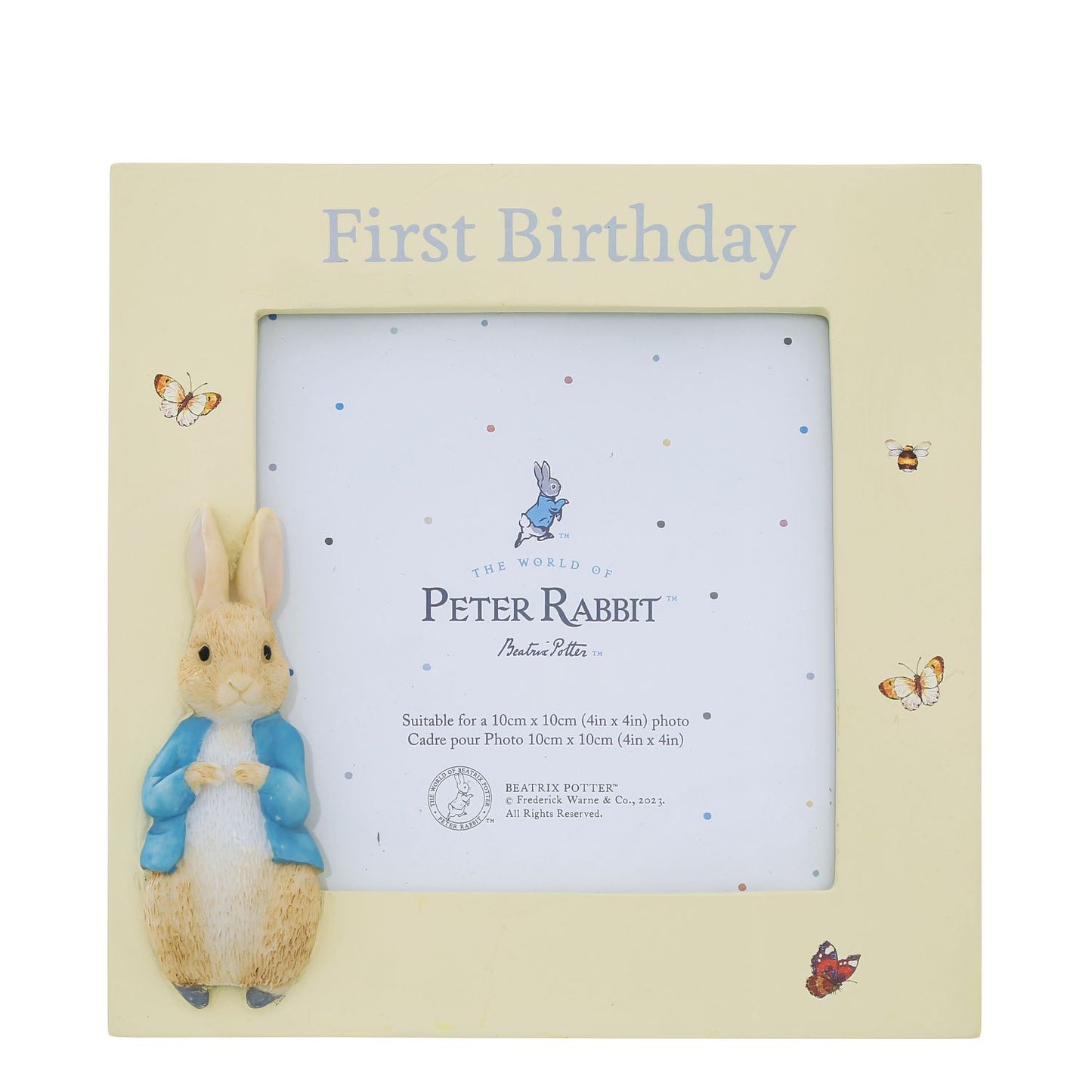 Beatrix Potter Peter Rabbit First Birthday Photo Frame