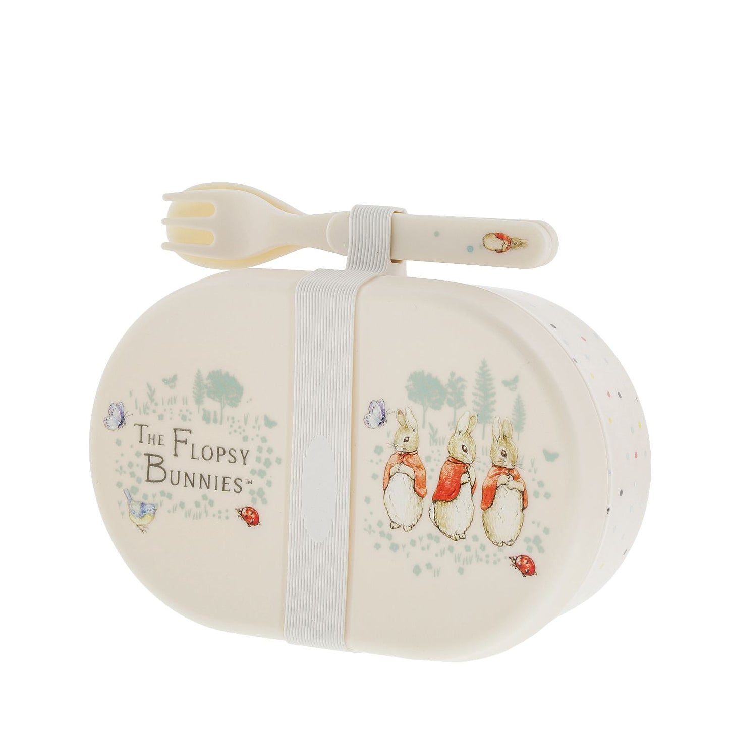 Beatrix Potter Flopsy Snack Box and Cutlery Set