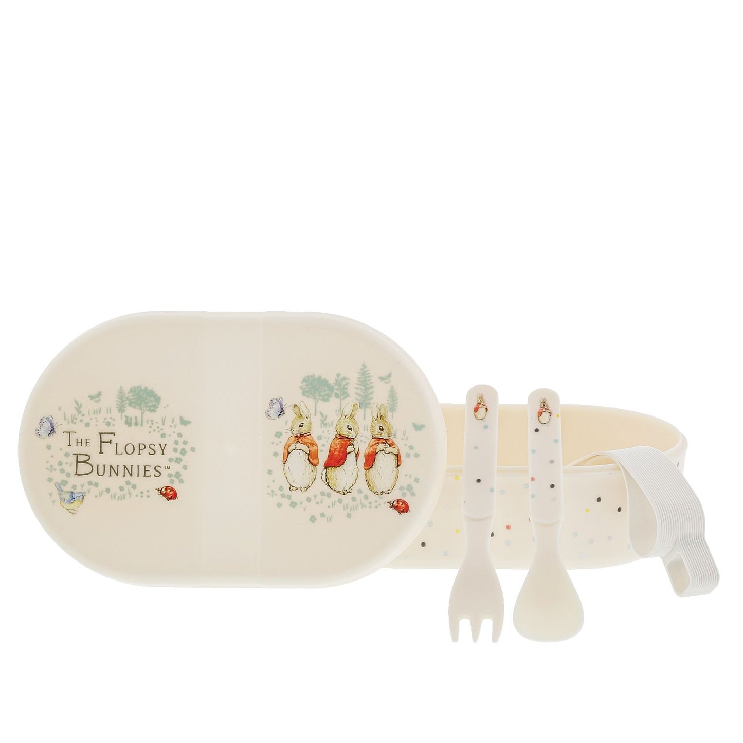 Beatrix Potter Flopsy Snack Box and Cutlery Set