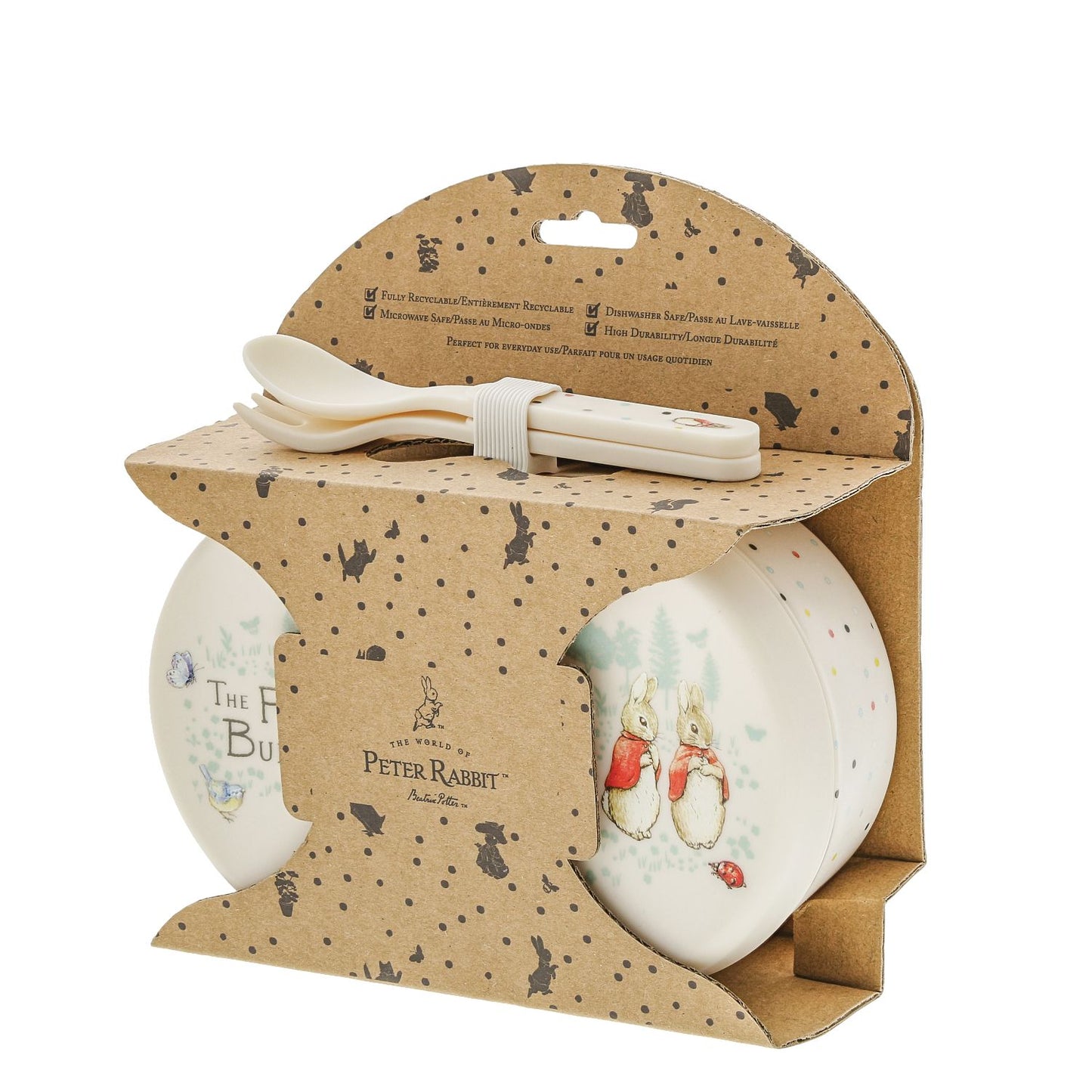 Beatrix Potter Flopsy Snack Box and Cutlery Set