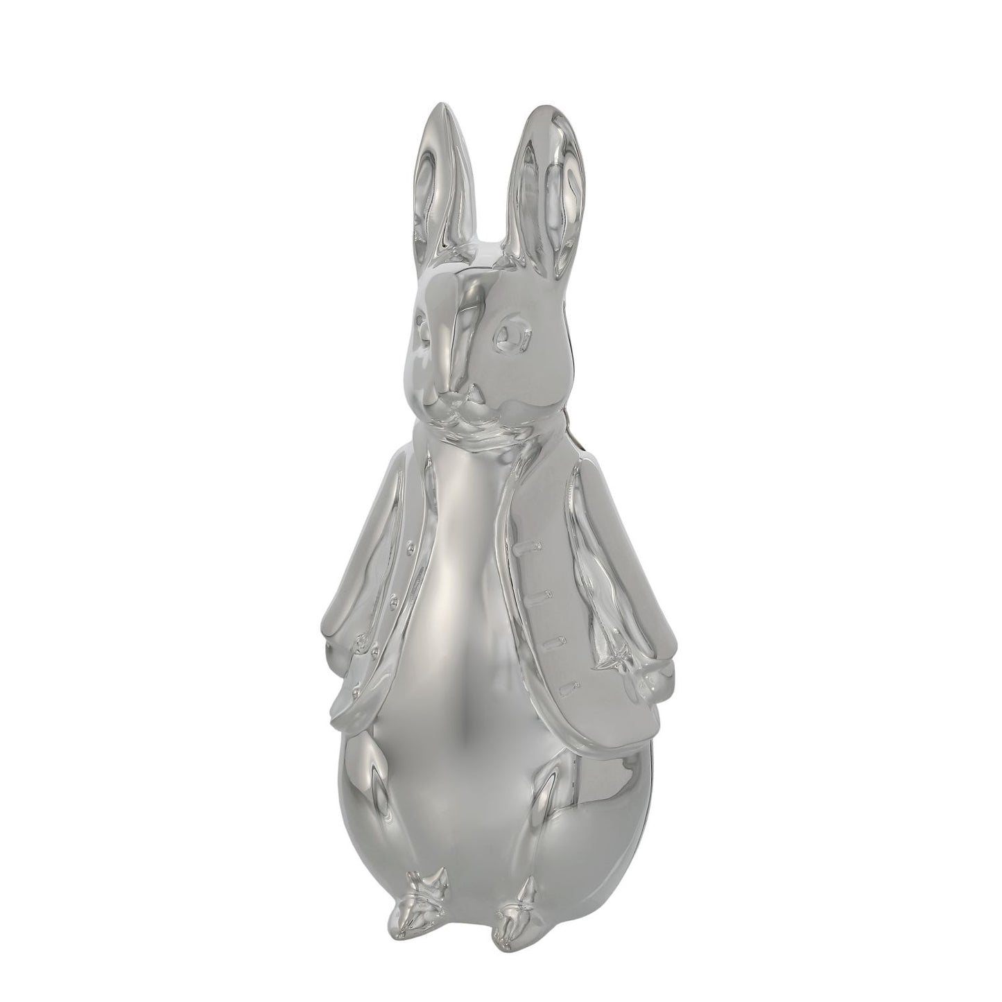 Beatrix Potter Peter Rabbit Silver Plated Sculpted Money Bank