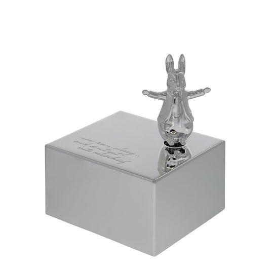 Beatrix Potter Peter Rabbit Silver Plated Musical Box